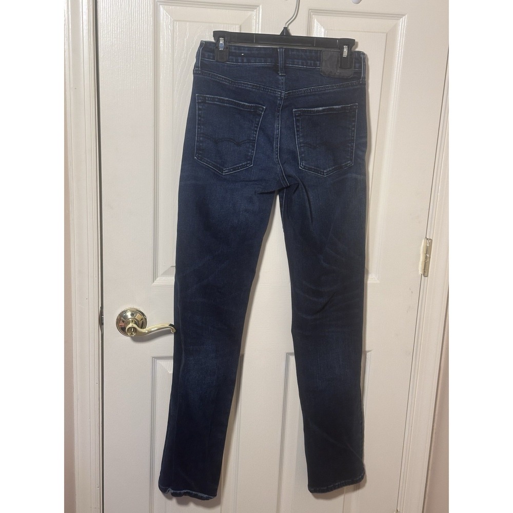 American Eagle Men's Flex Straight Leg Jeans Dark Wash Blue 28x34 Stretch Denim - Picture 2 of 8